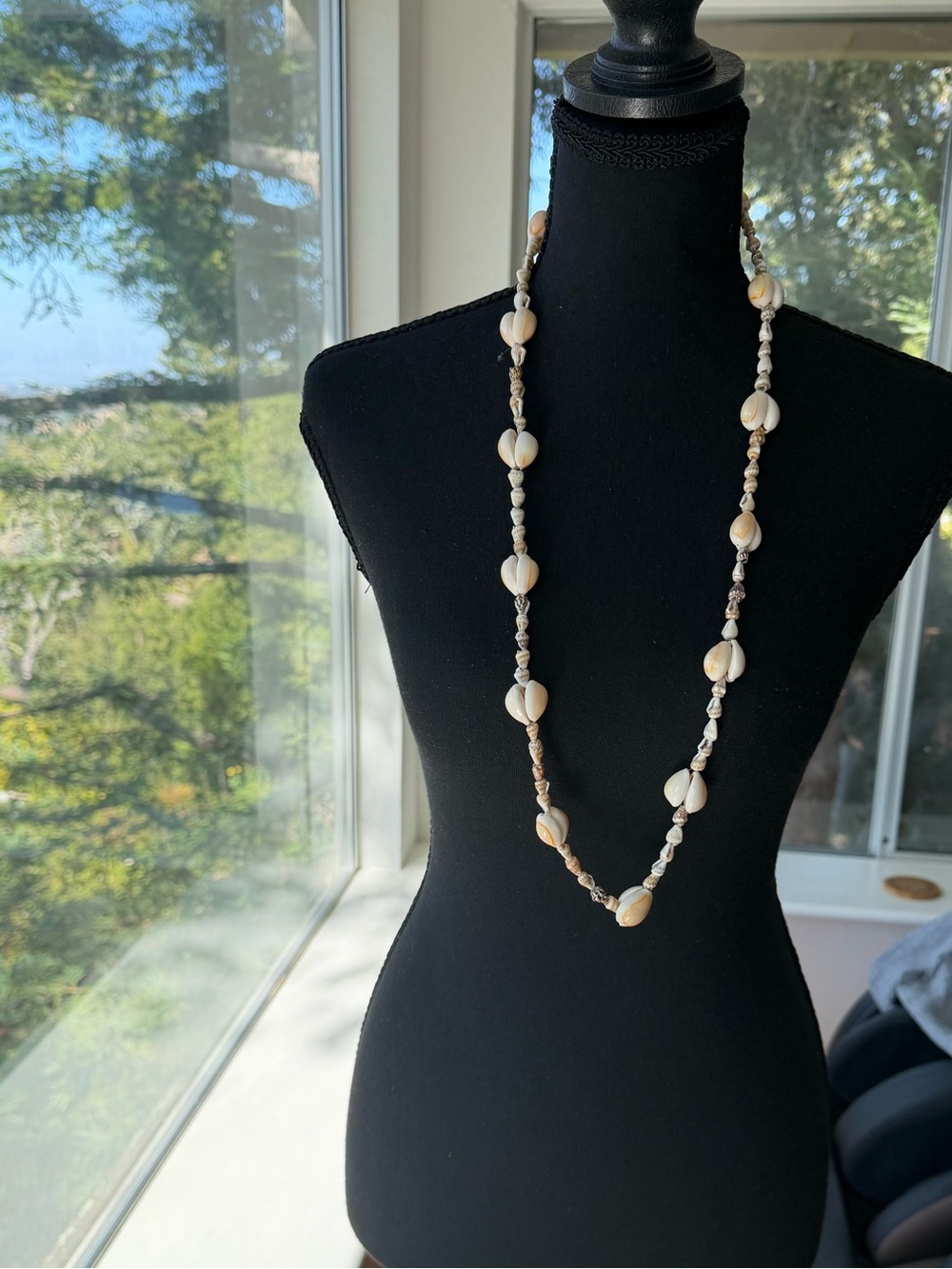 NEW Shell Bead Long Necklace - Cream Beach Style